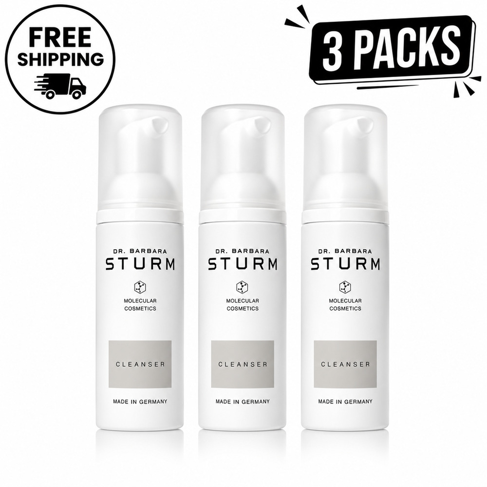 Dr. Barbara Sturm Cleanser Facial Cleanser 3 Pack Travel Size Made in Germany
